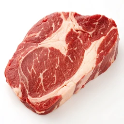 Roast beef, chuck eye, visible fat eaten