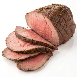 Roast Beef, Round Tip, No Visible Fat Eaten