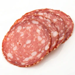 Salami, cotto (cooked or soft), beef and pork