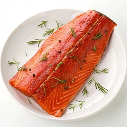 Salmon, sockeye (red), cooked