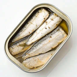 Sardines, canned in water, drained
