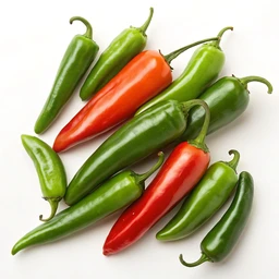 Serrano peppers, raw