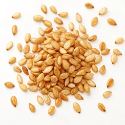 Sesame seeds, unhulled, roasted and toasted